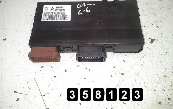 Citroen C6 Engine control unit/module 9663279180