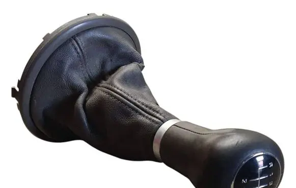 Gear lever shifter trim leather/knob