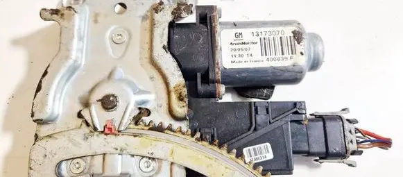 Opel Combo C Front door window regulator motor 13173070 400639f