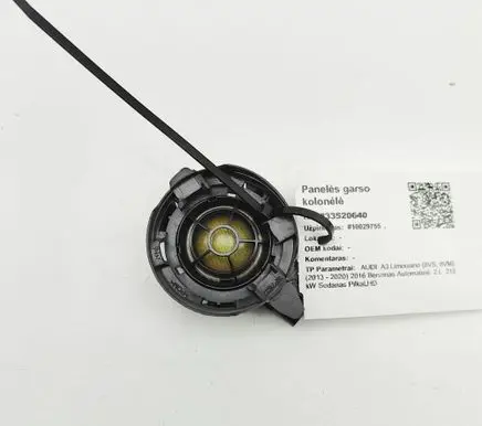 Audi A3 S3 8V Panel speaker 8V0035399C