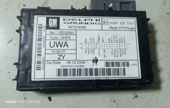 Opel Astra H Bluetooth control unit module 13252891 497316088