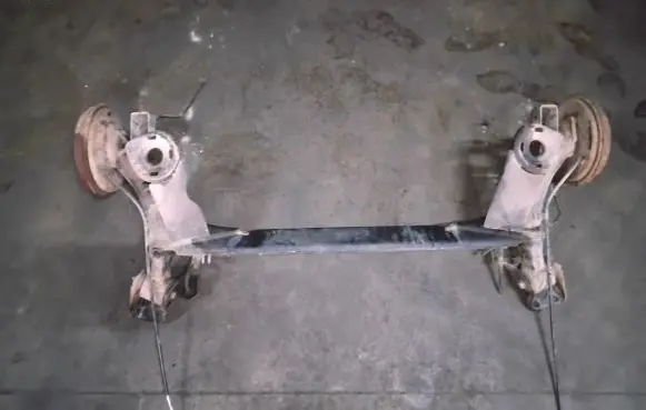 Rear axle beam