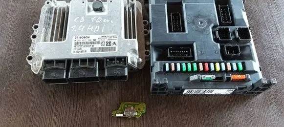Citroen C3 Engine ECU kit and lock set 9666986880 9657699480 0281017388