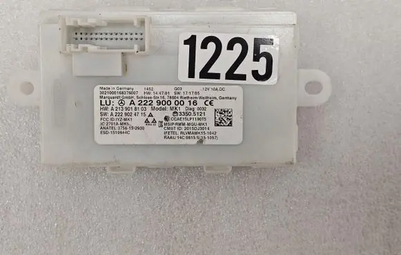 Mercedes-Benz C W205 Keyless system antenna A2229000016