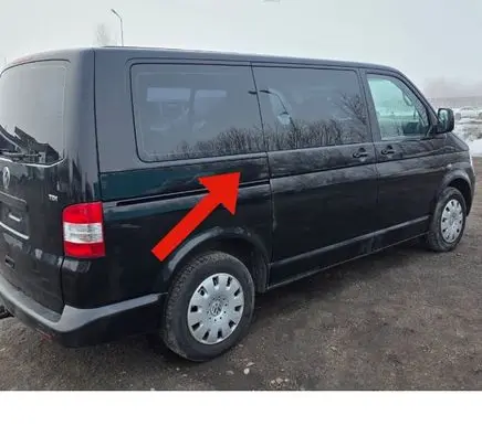 Volkswagen Multivan T5 Sliding door rail trim 7H1843796E