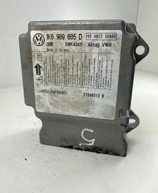 Volkswagen Golf V Airbag control unit/module 1K0909605D 5WK43411 05H022S0600