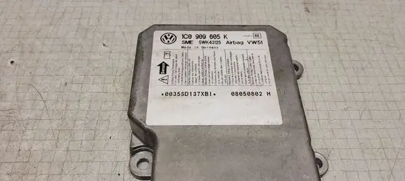 Volkswagen Polo IV 9N3 Airbag control unit/module 1C0909605K 5WK43125