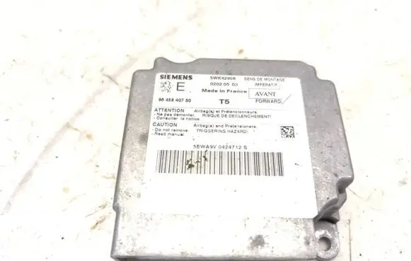 Peugeot 307 Airbag control unit/module 9645840780 5WK42908