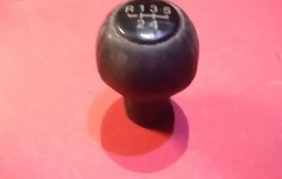 Gear lever shifter trim leather/knob