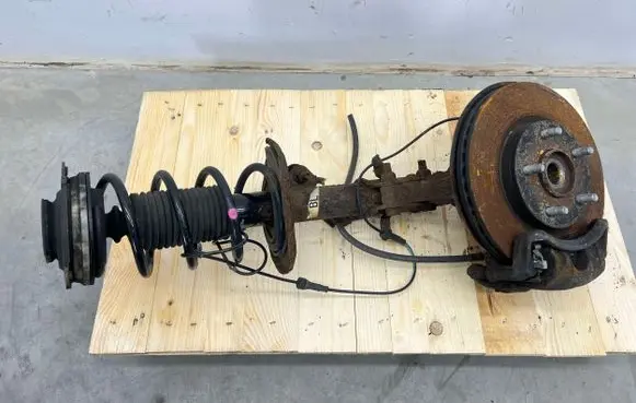 Front shock absorber with coil spring