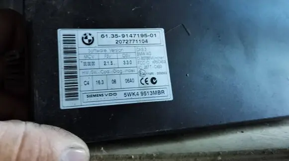BMW 5 E39 Comfort/convenience module 9147195 5WK49513MBR