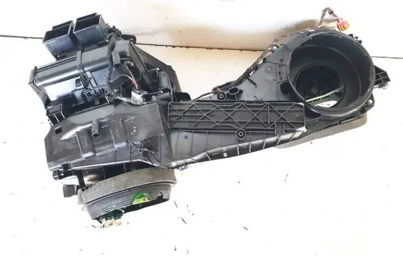 Interior heater climate box assembly