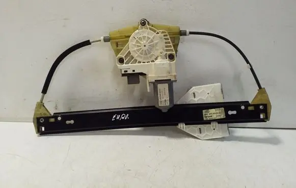 Rear door window regulator with motor