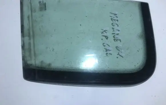 Rear vent window glass