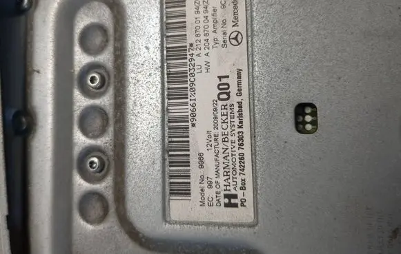 Mercedes-Benz E AMG W212 Sound amplifier A2128700194 A2048700494
