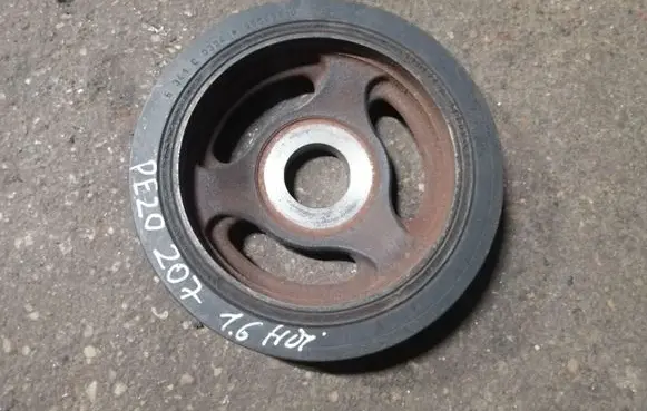 Peugeot 207 Crankshaft pulley 9656961080