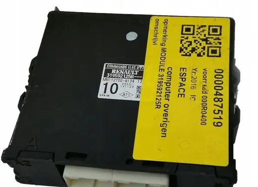 Renault Espace I Engine ECU kit and lock set 319592125R