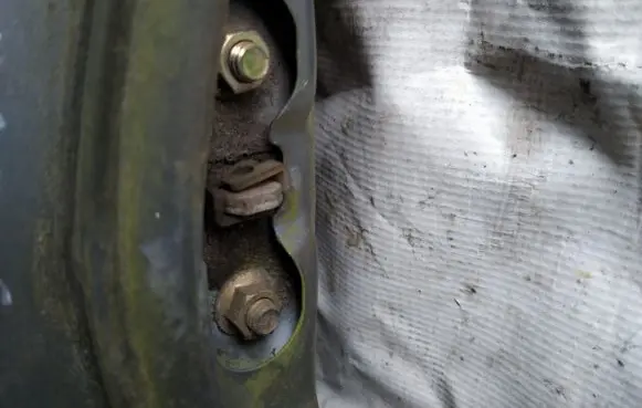 Mazda 626 Front door check strap stopper 