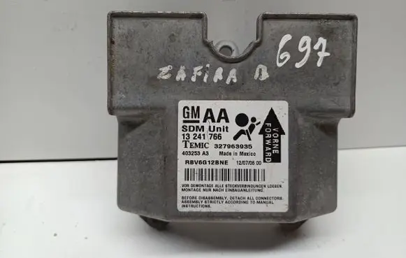 Opel Zafira B Airbag control unit/module 13241766 327963935