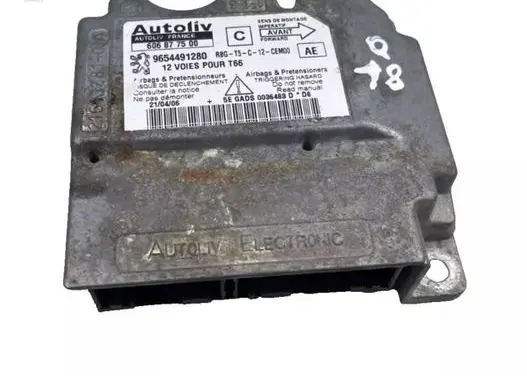 Peugeot 307 Airbag control unit/module 9654491280
