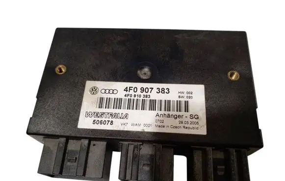 Audi A6 S6 C6 4F Tow bar trailer control unit/module 4F0907383 4F0910383