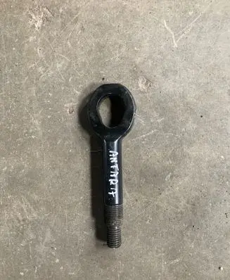 Towing hook eye