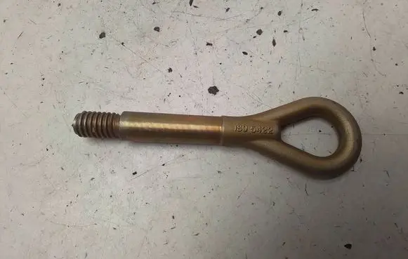 Towing hook eye