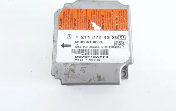 Mercedes-Benz E W211 Airbag control unit/module A2118704326