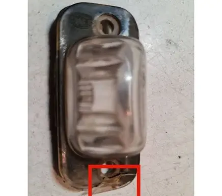 Volkswagen Golf SportWagen Number plate light 0022904