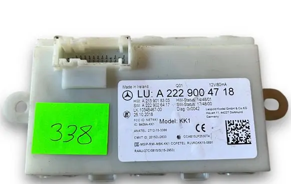 Mercedes-Benz S W222 Central body control module S338 A2229004718