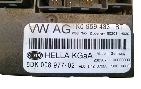 Volkswagen Golf V Comfort/convenience module 1K0959433BT 00020000 5DK00897702