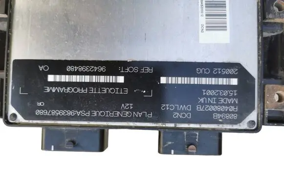 Citroen Berlingo Engine control unit/module 9839587680 R04080027B 80894B