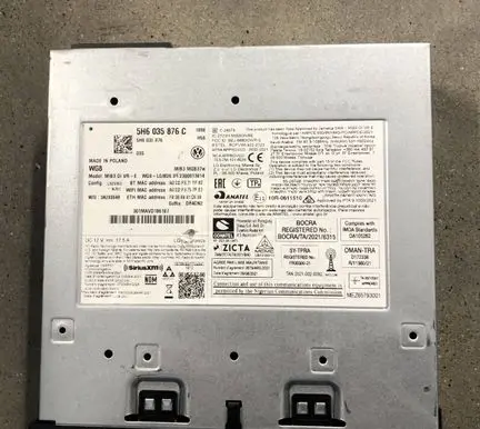 Volkswagen Golf VIII MMI control unit 5H6035876C 5H6035876