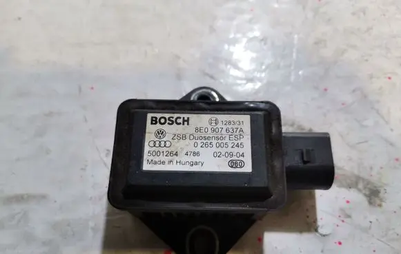 Audi A6 S6 C6 4F ESP acceleration yaw rate sensor 8E0907637A