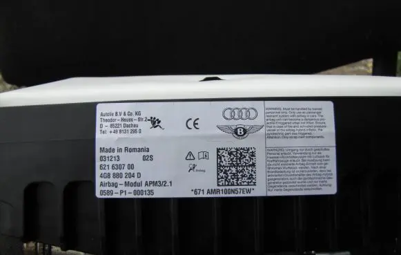 Audi A6 S6 C7 4G Passenger airbag 4G8880204