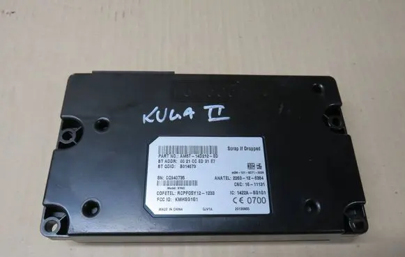 Ford Kuga II Bluetooth control unit module AM5T14D212ED B014673 2263126384