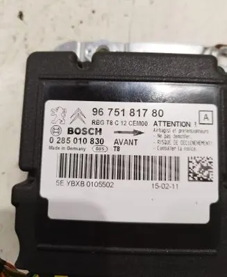 Peugeot 5008 Airbag control unit/module 9675181780 0285010830