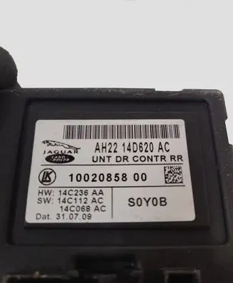 Jaguar XF X250 Door control unit/module 1002085800 AH2214D620AC 14C236AA