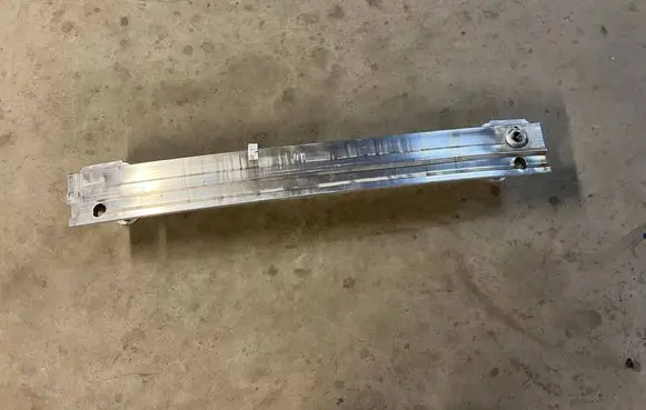 Rear bumper support beam