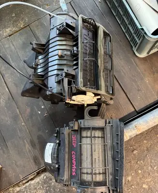 Interior heater climate box assembly