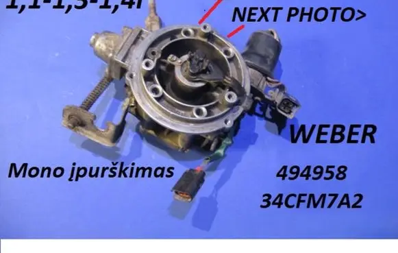 Ford Courier Carburettor 494958 34CFM7A2