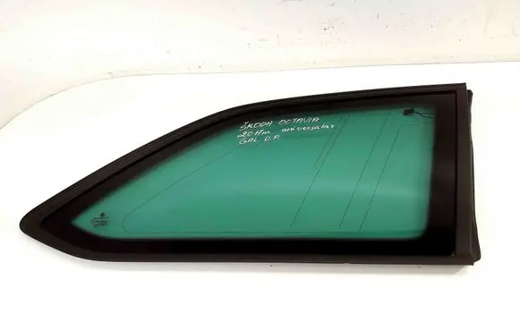 Rear vent window glass