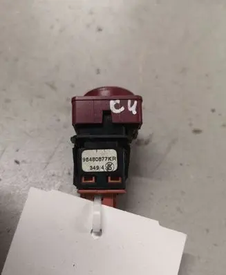 Citroen C4 I Hazard light switch 96480877KR