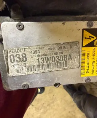 Jaguar S-Type Voltage converter/converter module 13W030BA 04060016 21003363