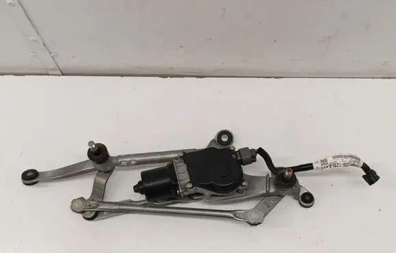 Front wiper linkage and motor