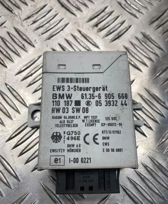 BMW 5 E39 Immobilizer control unit/module 61356905668 05393244 110187