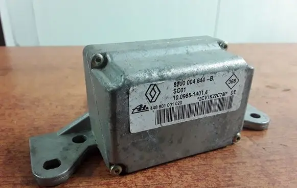 Renault Laguna II ESP acceleration yaw rate sensor 8200004644