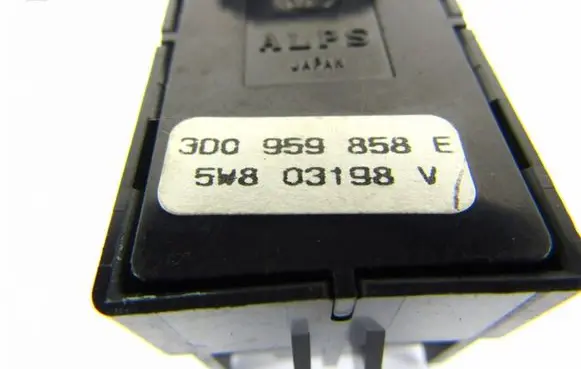 Volkswagen Phaeton Electric window control switch 3D0959858E
