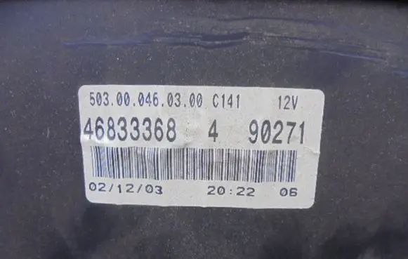 Fiat Punto (188) Speedometer (instrument cluster) 46833368