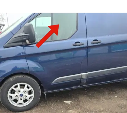 Ford Transit Custom Front door window glass four-door BK21V21411A 43R00098